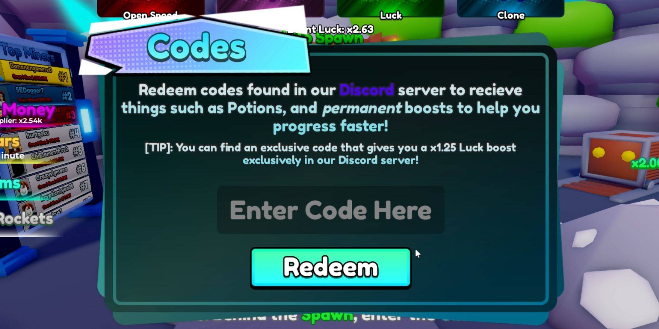 Image: Omega Rune Incremental 2 Code Input