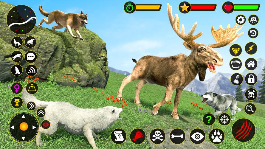 The Wolf Simulator: Wild Game Ảnh chụp màn hình 2