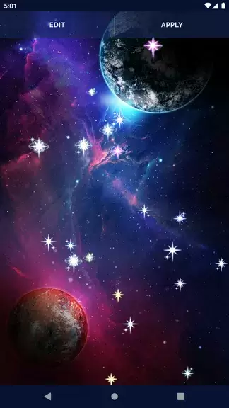 Galaxy Universe Live Wallpaper Ekran Görüntüsü 3