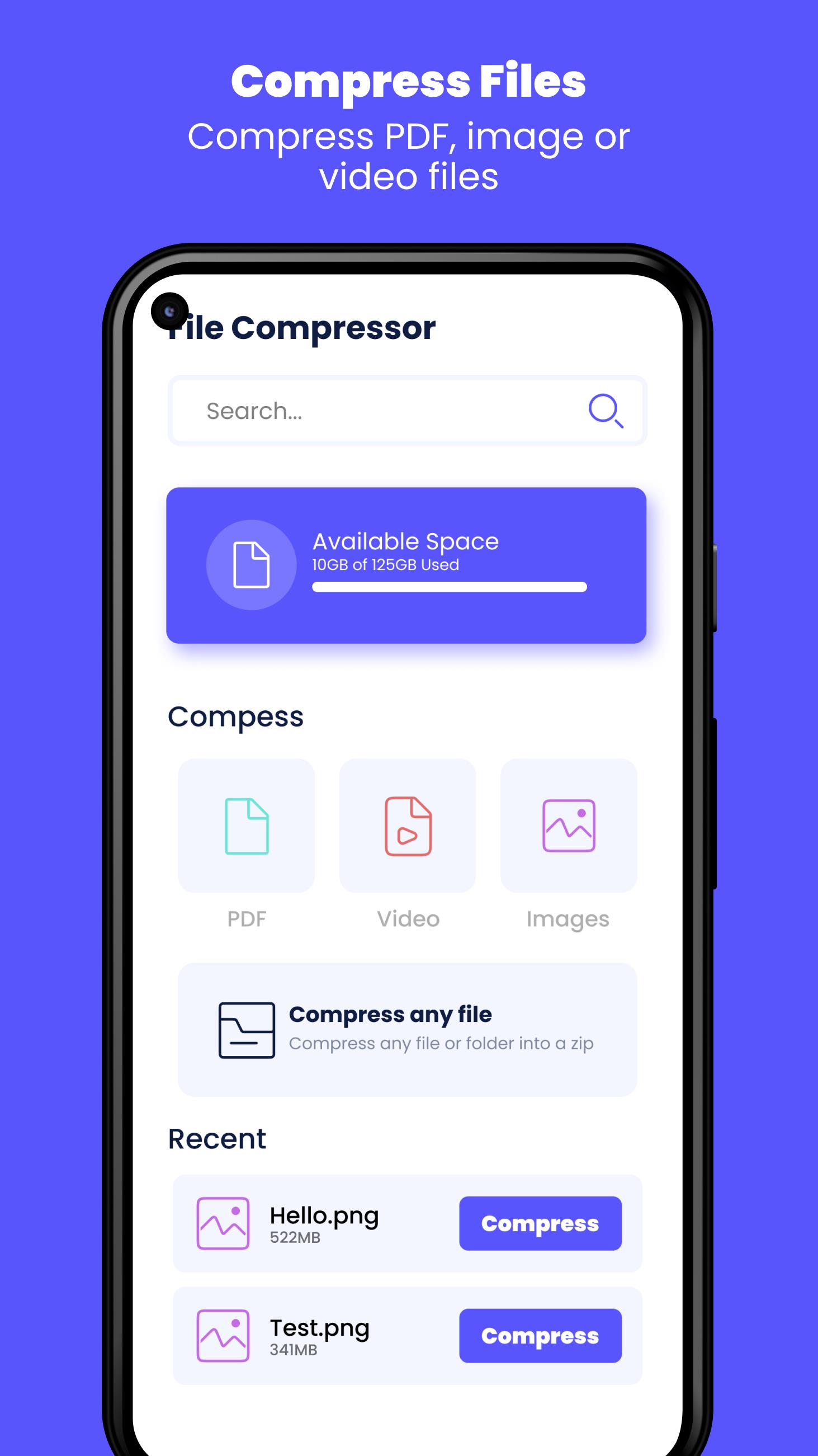 File Compressor: Compress File Captura de pantalla 2