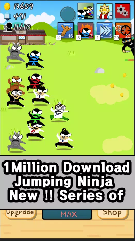 Ninja Growth - Brand new clicker game Mod スクリーンショット 1