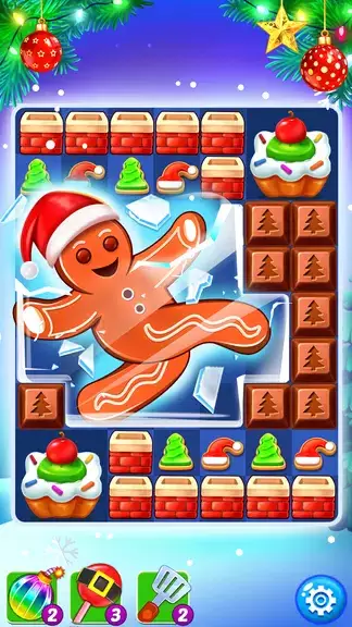 Christmas Cookie: Match 3 Game 螢幕截圖 2