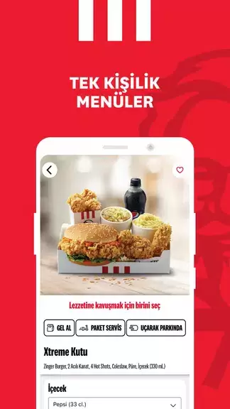 Schermata KFC Türkiye – Yemek Siparişi 2