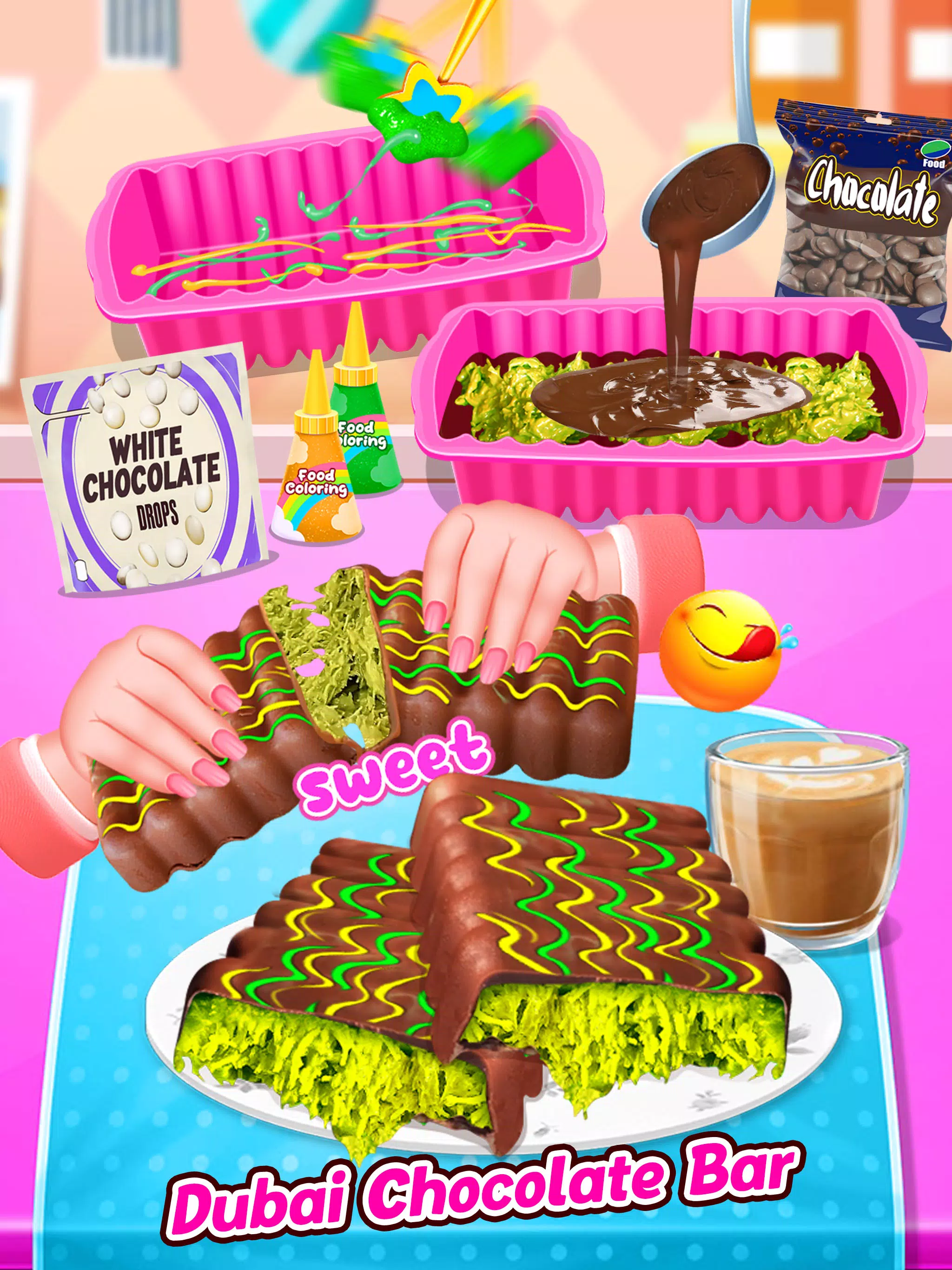 Sweet Chocolate Bar Desserts Screenshot 2