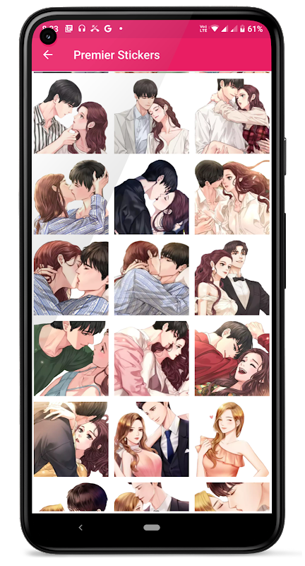 Kiss Me Love Stickers: Kiss Me Wallpaper Screenshot 2