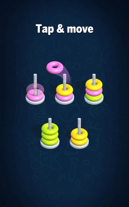 Hoop Sort Puzzle: Color Ring Screenshot 0