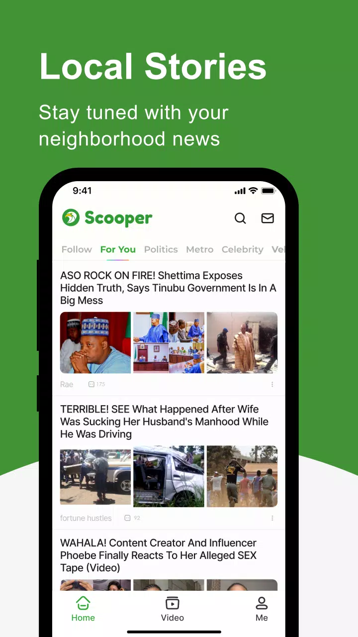 Scooper News ဖန်သားပြင်ဓာတ်ပုံ 0