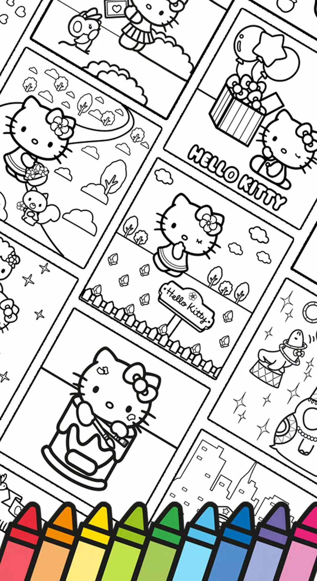 Hello Kitty: Coloring Book Ekran Görüntüsü 2