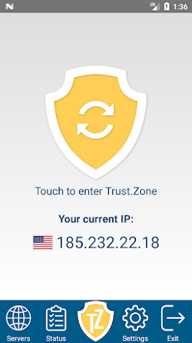 Trust.Zone VPN - Anonymous VPN Captura de tela 1