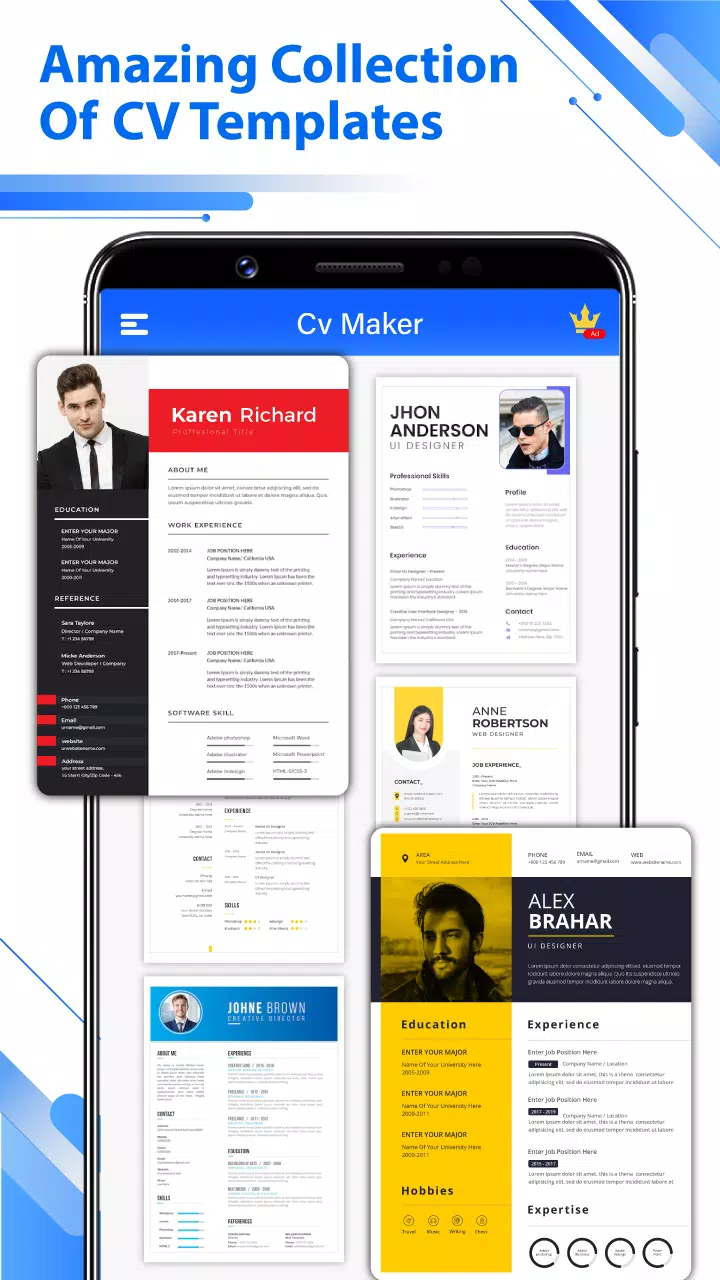 Resume Builder - PDF CV Maker Schermafbeelding 2