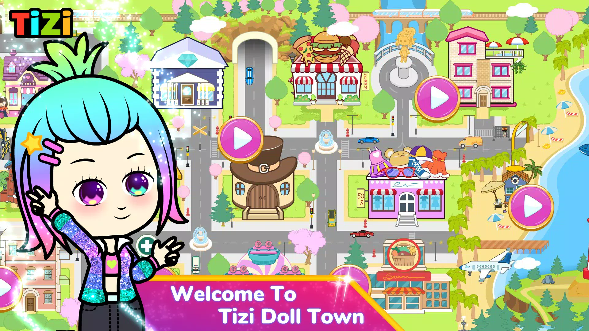 Tizi Town: Doll Dress Up Games 螢幕截圖 0