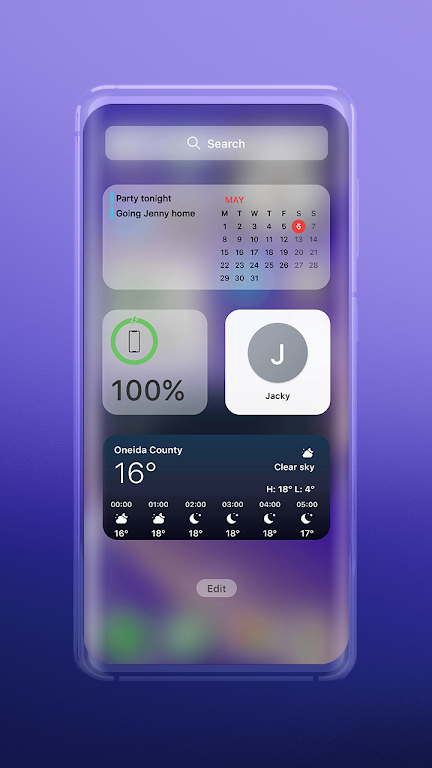 Widgets: ios 17 theme ဖန်သားပြင်ဓာတ်ပုံ 2