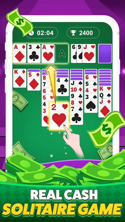 Solitaire Clash-Win Cash Captura de pantalla 0