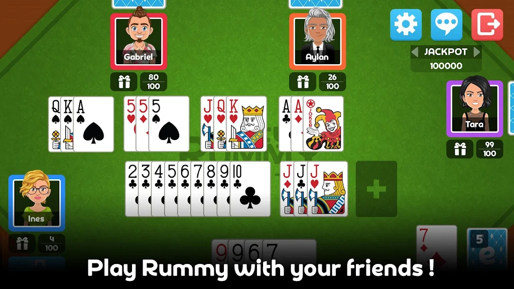 Schermata Multiplayer Rummy Game 2