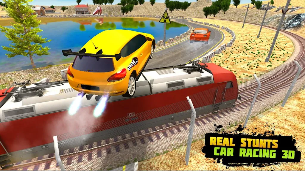 Train Racing 3d- Bus Vs Train 스크린샷 1