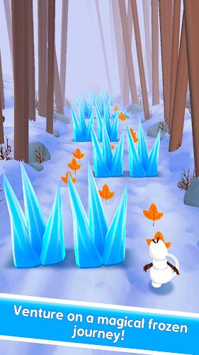 Snowman Rush: Frozen run Ảnh chụp màn hình 1