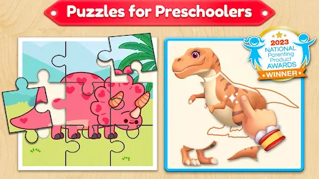 Dino Puzzle Games for Toddlers 스크린샷 0