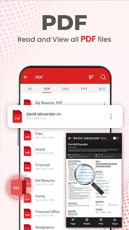 Document Reader PDF Reader Tangkapan skrin 1