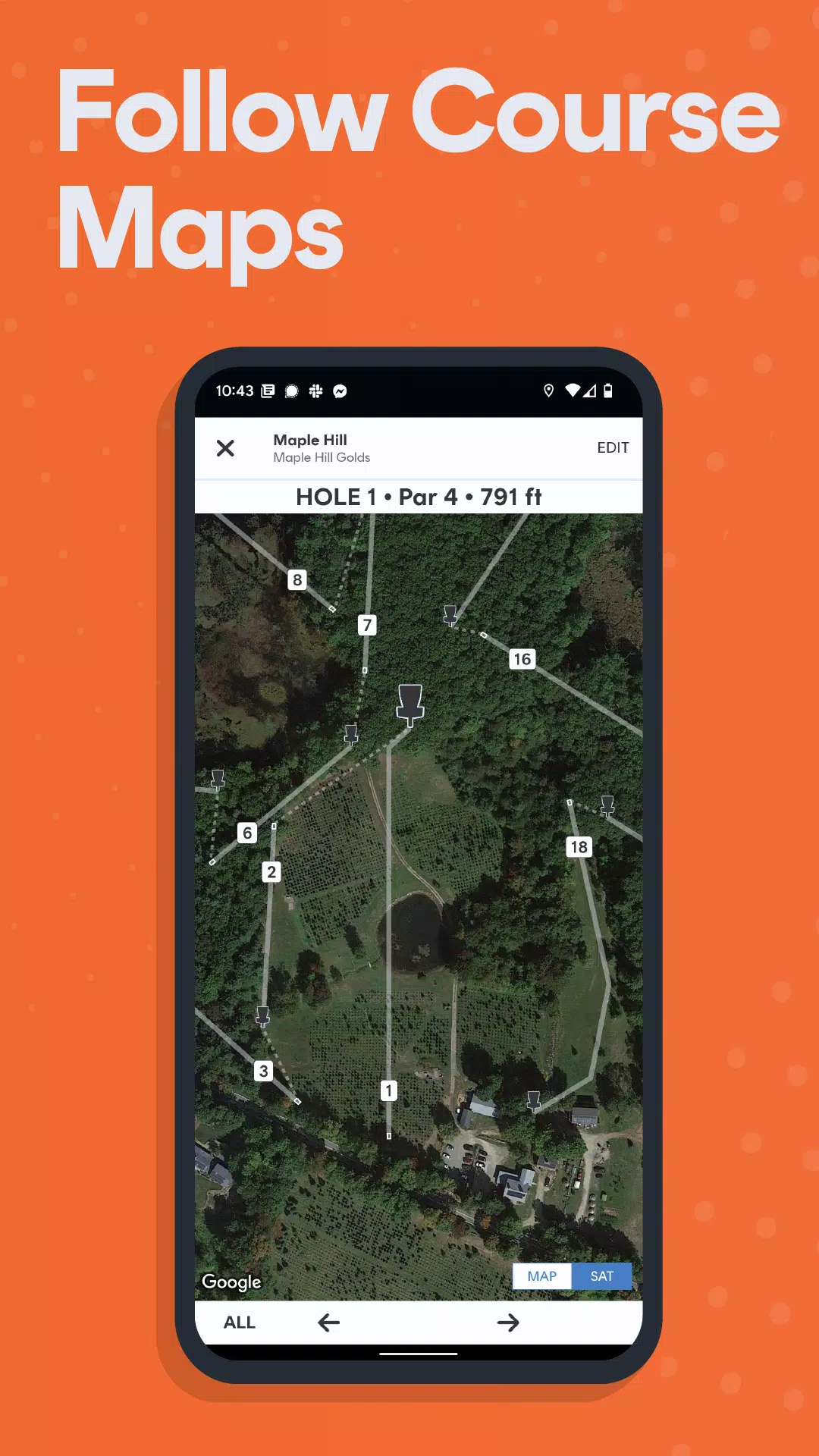 UDisc Disc Golf App Captura de tela 1