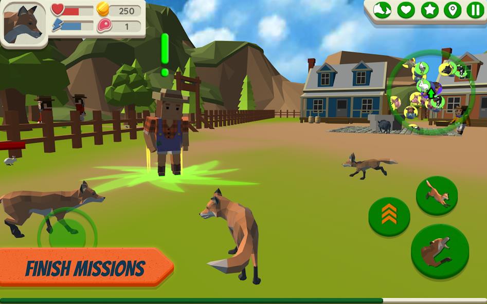 Fox Family - Animal Simulator Mod 螢幕截圖 2