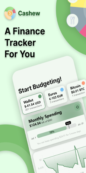 Cashew—Expense Budget Tracker Captura de tela 1