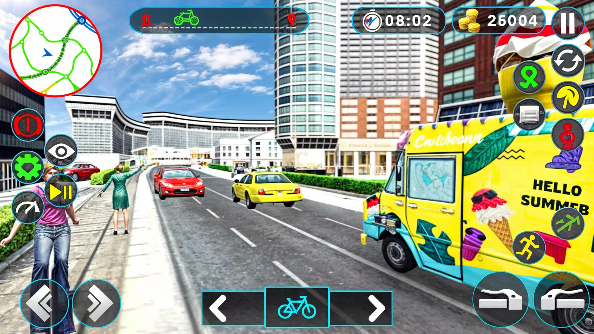 City Ice Cream Man Simulator ဖန်သားပြင်ဓာတ်ပုံ 1