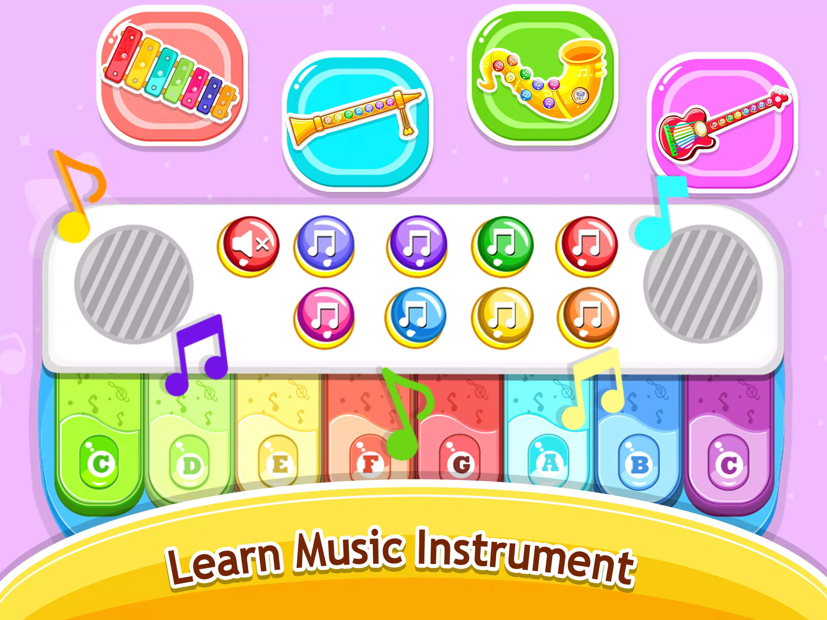 Kids Music piano - games Ảnh chụp màn hình 3