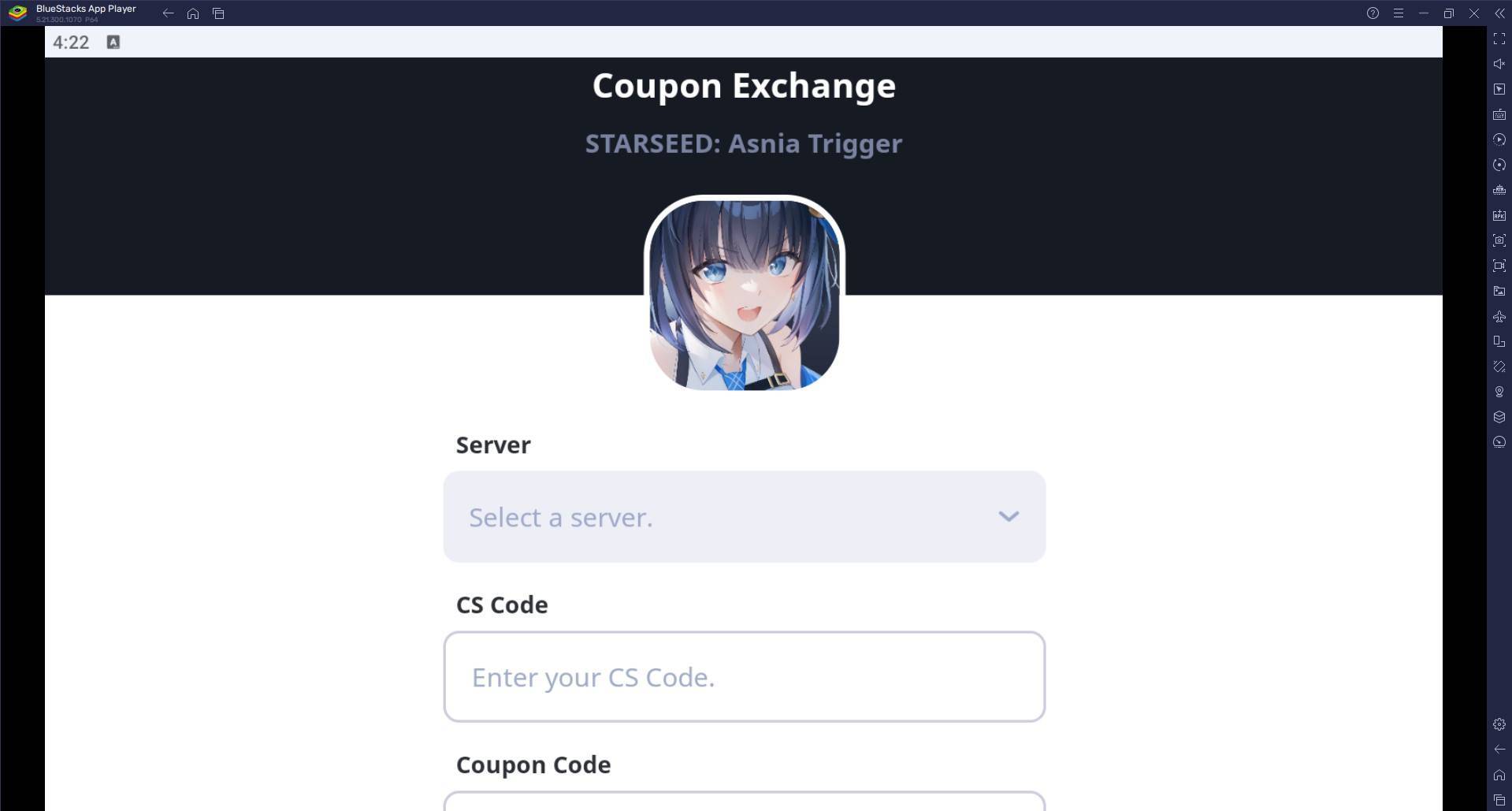 STARSEED: Asnia Trigger - Redeem Code Instructions