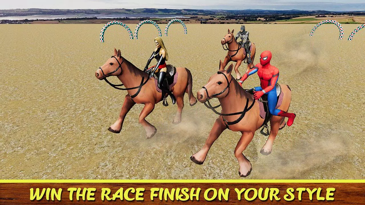 Diligent SuperHeroes Horse Riding 3d स्क्रीनशॉट 3