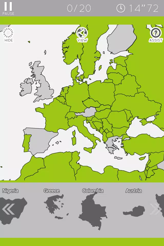 E. Learning World Map Puzzle Capture d'écran 3