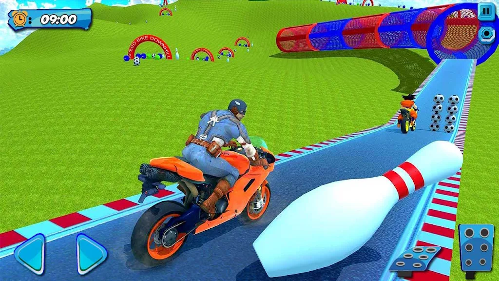 Superhero Bike Stunt Games 3D スクリーンショット 2