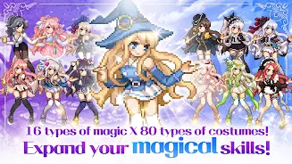 Magical Girl: Idle Pixel Hero ภาพหน้าจอ 1