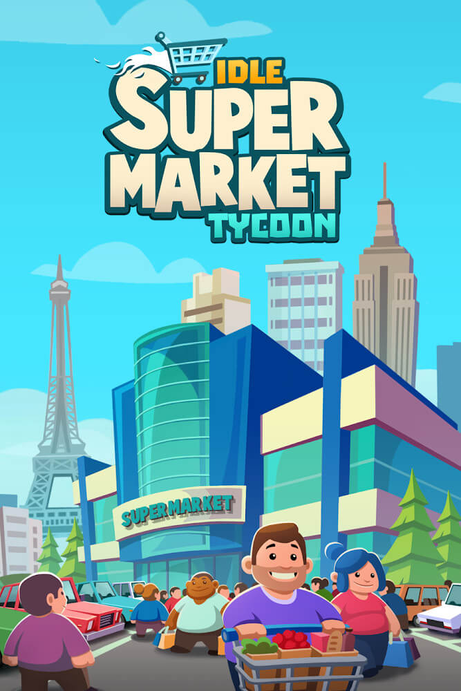 Idle Supermarket Tycoon Mod स्क्रीनशॉट 0