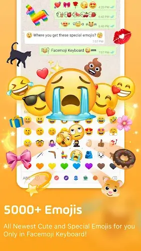 Эмодзи Клавиатура Facemoji Скриншот 1