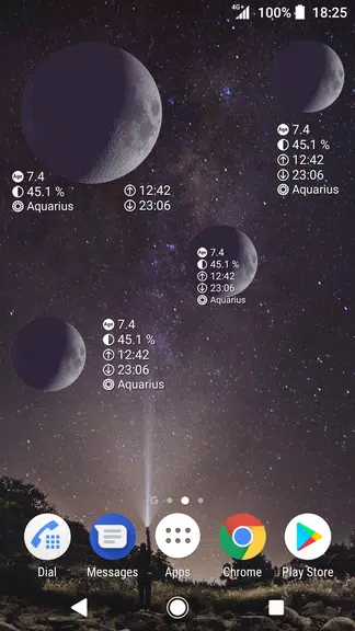 Simple Moon Phase Calendar Schermafbeelding 3