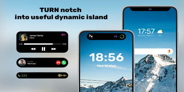 Schermata Dynamic Island - OS Notch 0