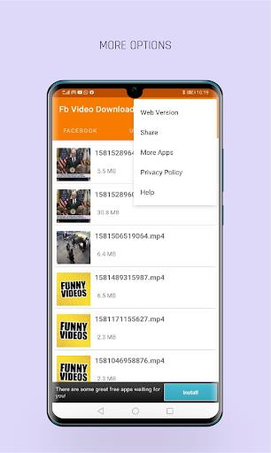 Video Downloader For Facebook Captura de tela 2