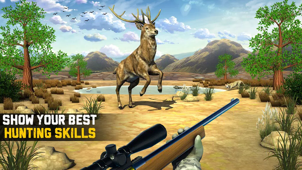 Wild Animal Hunting 3D Offline Capture d'écran 1