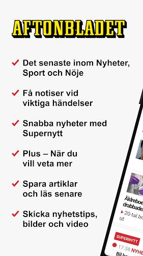 Aftonbladet Nyheter 螢幕截圖 0