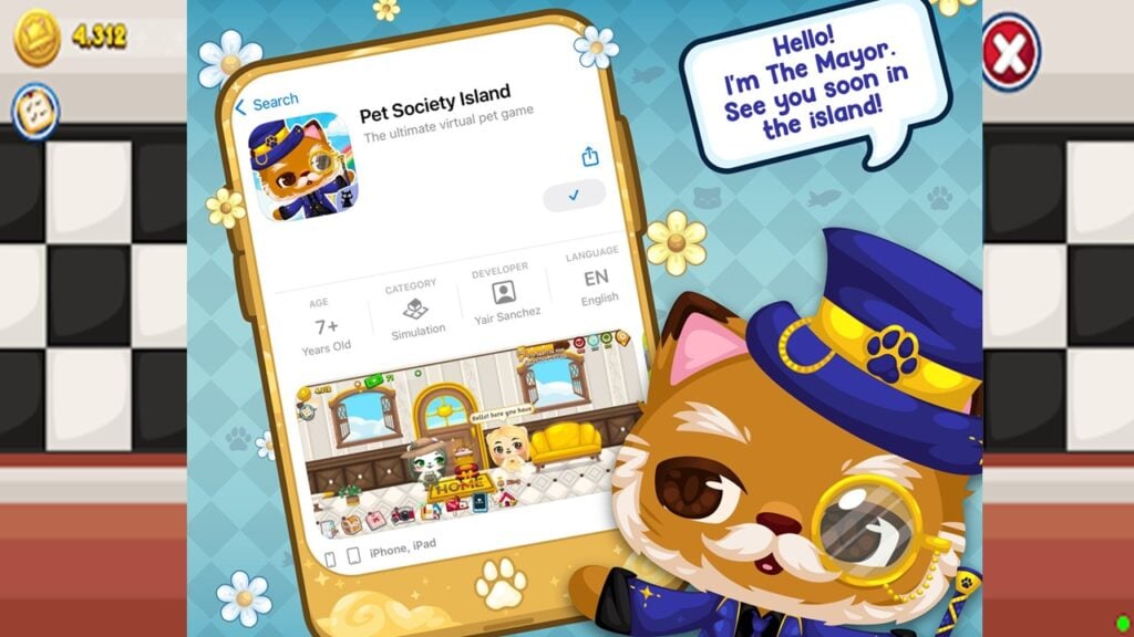 Bagong laro ng Android: Pet Society Island Virtual Pet Adventure