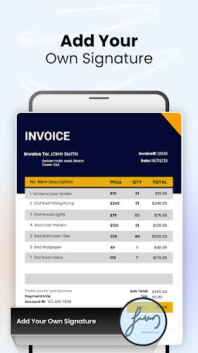 Invoice Maker and Generator 스크린샷 3