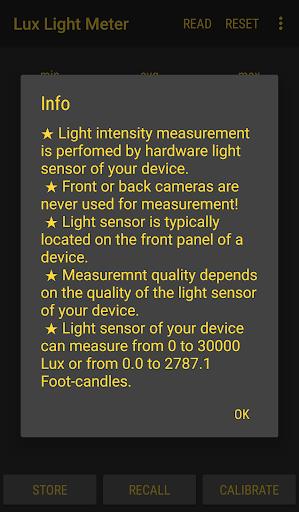 Lux Light Meter Pro Ekran Görüntüsü 2