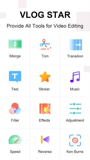 Vlog Star  - editor de vídeo Screenshot 1