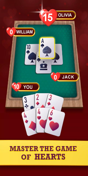 Hearts: Classic Card Game Fun স্ক্রিনশট 1