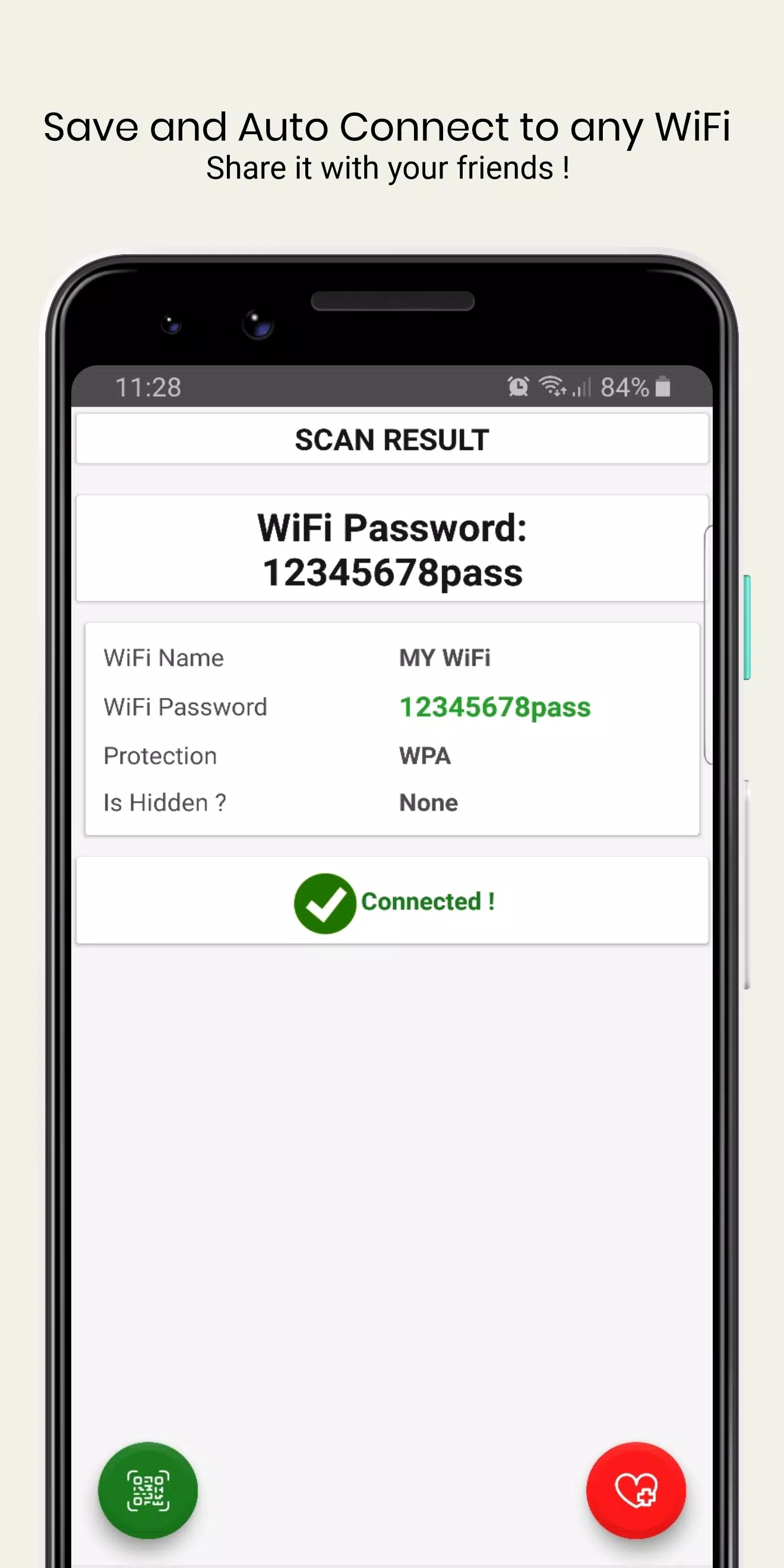 WiFi QrCode Password scanner स्क्रीनशॉट 3