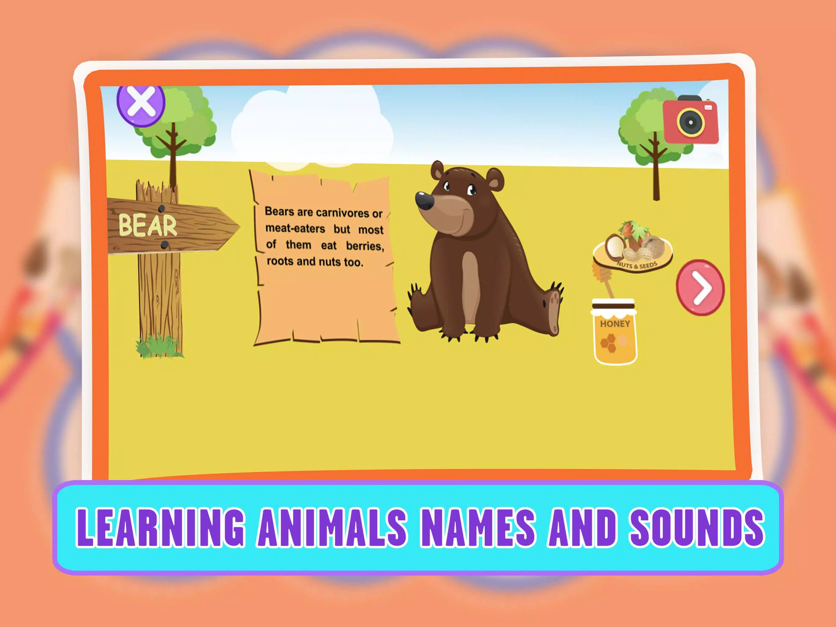 Learning Animal Coloring Games Screenshot 1