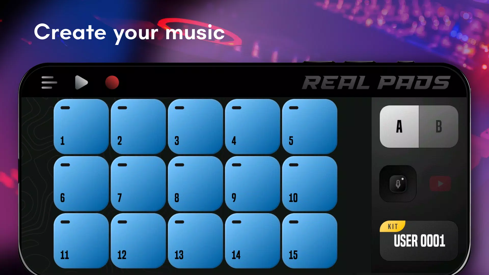 Real Drum Pad: electro beats Screenshot 2