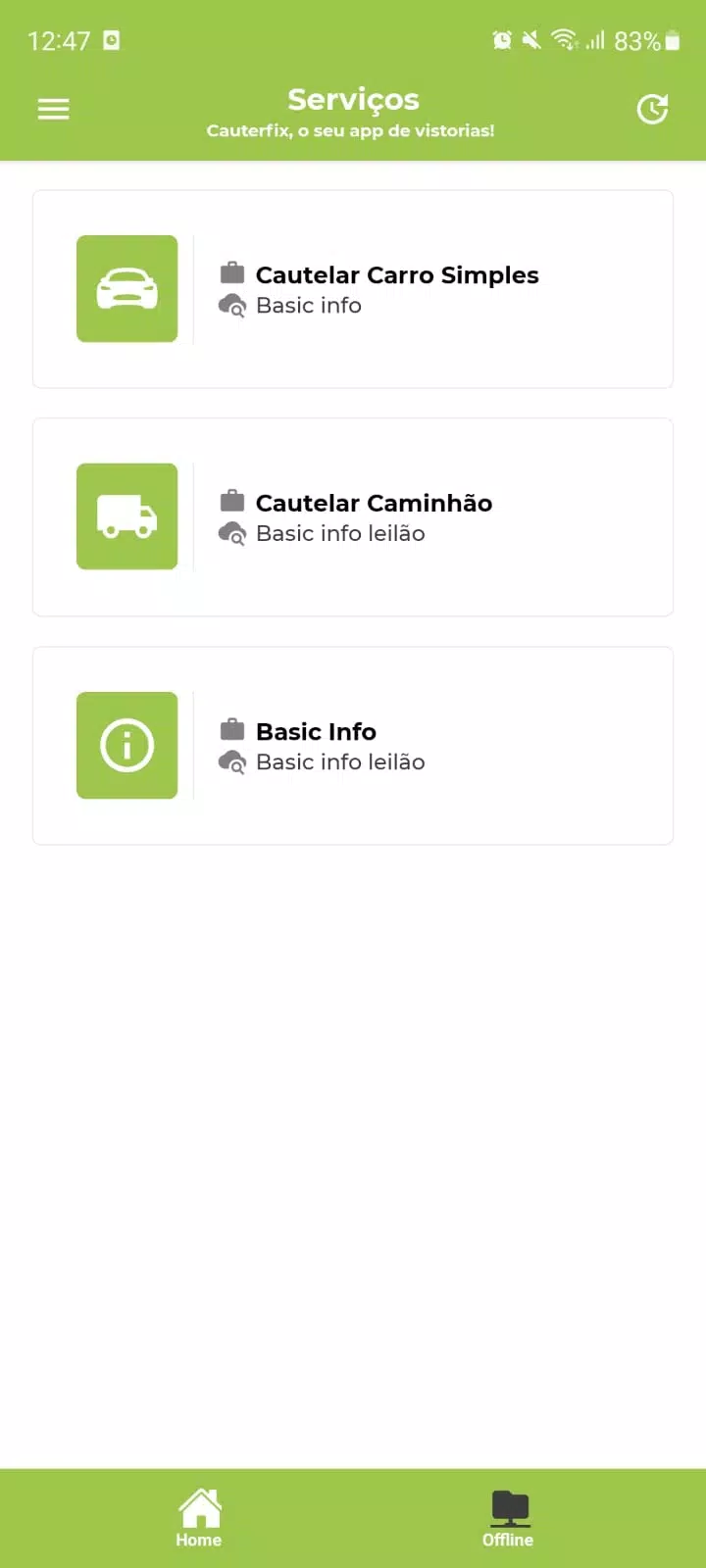 Cauterfix Vistorias Premium 螢幕截圖 1
