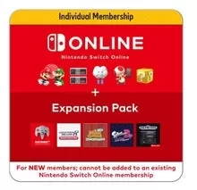 Nintendo Switch Online 12 Month Individual Membership + Expansion Pack eGift Card