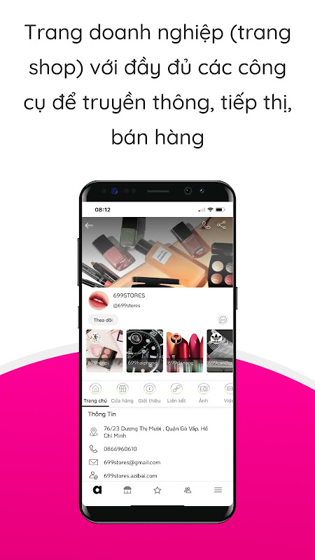 Azibai Mạng xã hội kinh doanh Screenshot 1